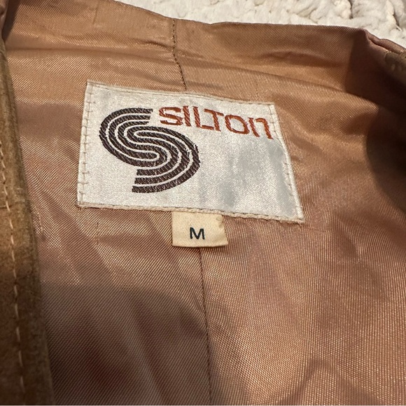Silton Vintage Leather Vest sz M - Picture 6 of 9